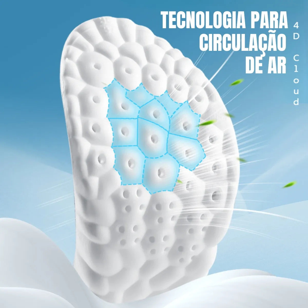 Palmilha De Altissimo Conforto 4d Tênis Sapatos Ortopédica {PAGUE 1 LEVE 2} + Brinde