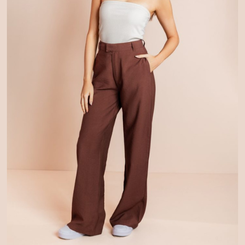 Calça Pantalona Alfaiataria Preta Dominique {PAGUE 1 LEVE 2}