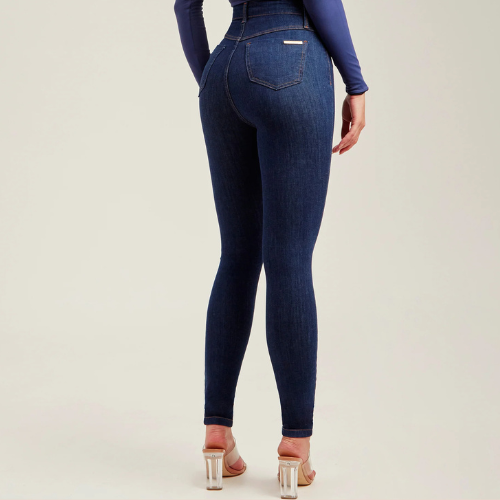 Calça Jeans Modeladora Skinny Cós Super Alto {PAGUE 1 LEVE 2} + BRINDE