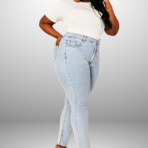 Calça Jeans Modeladora Skinny Cós Super Alto {PAGUE 1 LEVE 2} + BRINDE