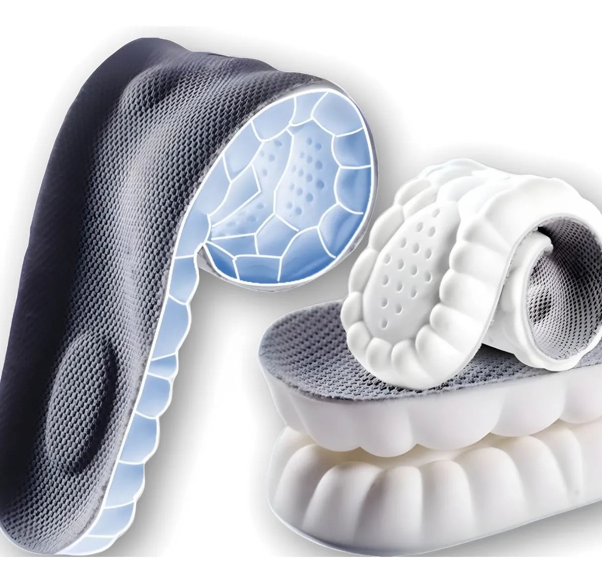 Palmilha De Altissimo Conforto 4d Tênis Sapatos Ortopédica {PAGUE 1 LEVE 2} + Brinde
