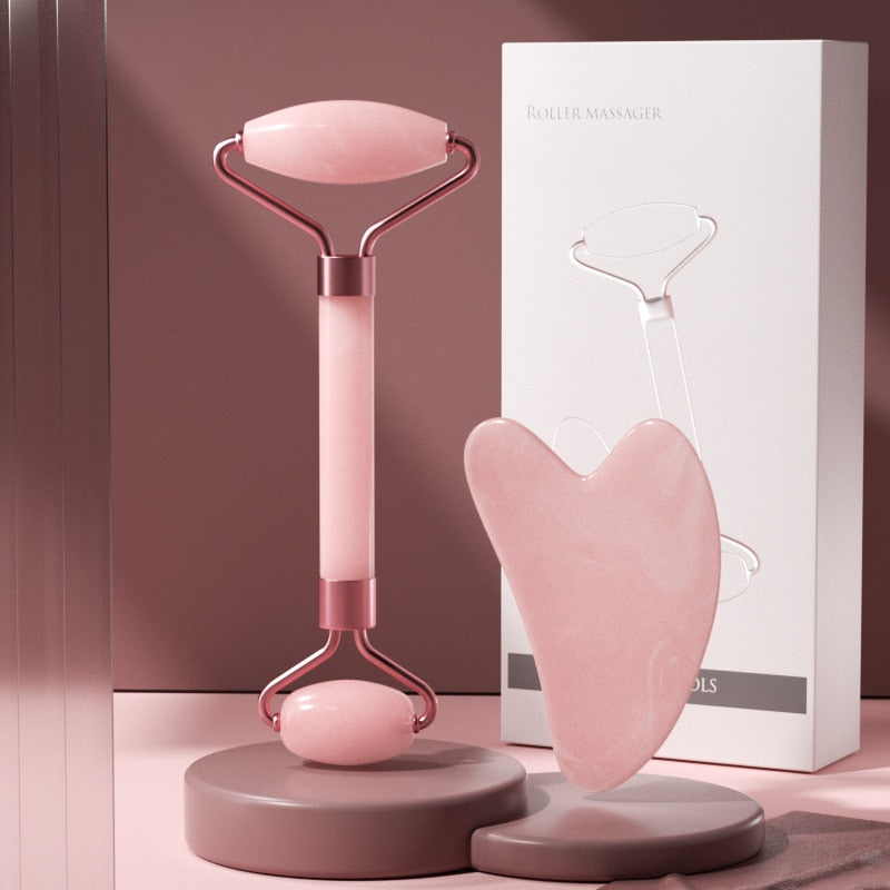 KIT ROLLER + PEDRA • MASSAGEM FACIAL
