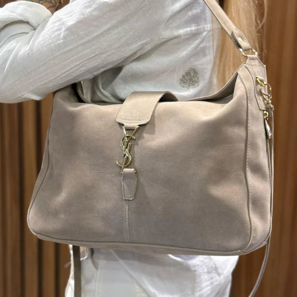 Bolsa Grande de Camurça Primeira Linha