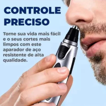 Kit Mini Barbeador Elétrico Barber Glow + Aparador [+ Estojo de Viagem GRÁTIS]