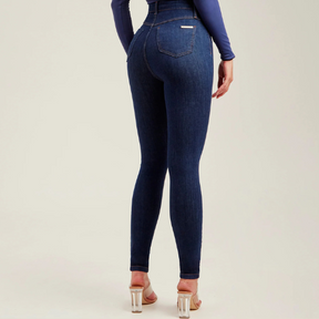 Calça Jeans Modeladora Skinny Cós Super Alto {PAGUE 1 LEVE 2} + BRINDE